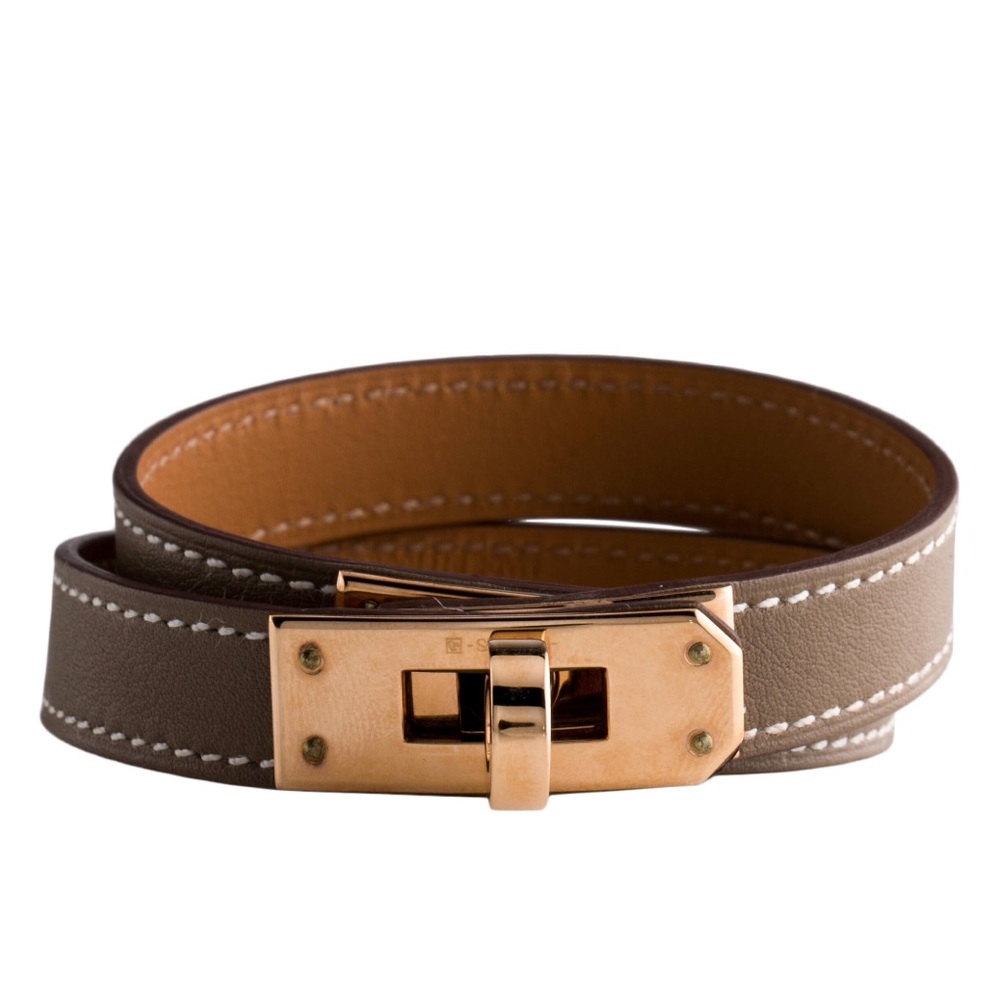 HERMES Kelly double tour bracelet